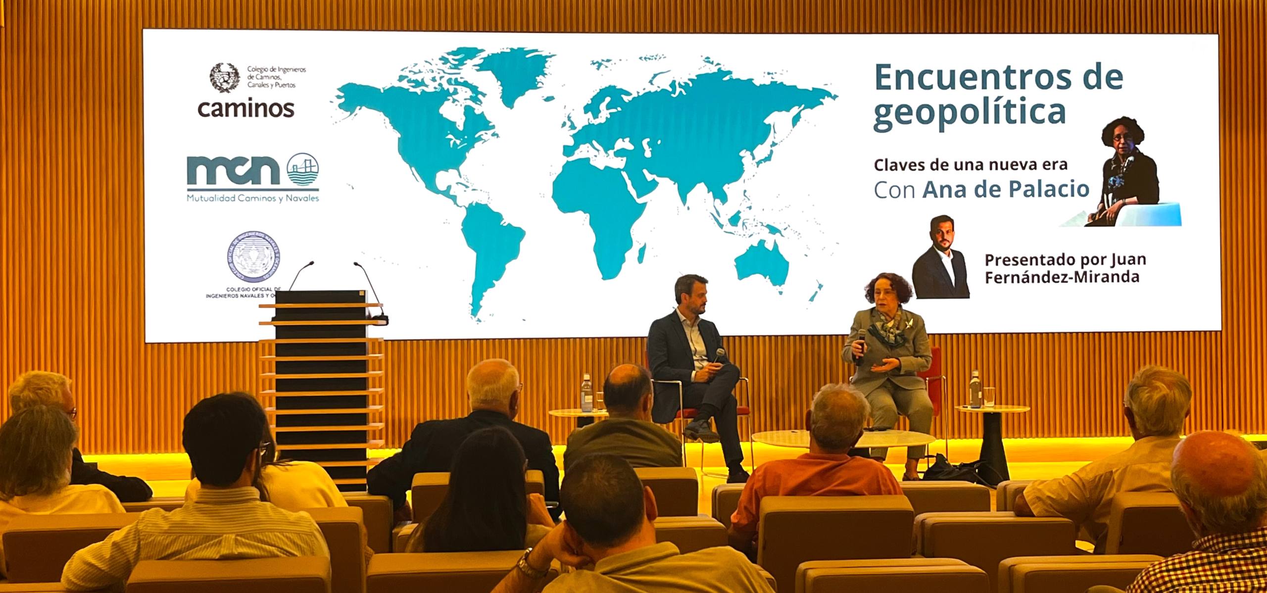 Ana de Palacio analiza las claves del cambio de era global en Mutualidad Caminos y Navales